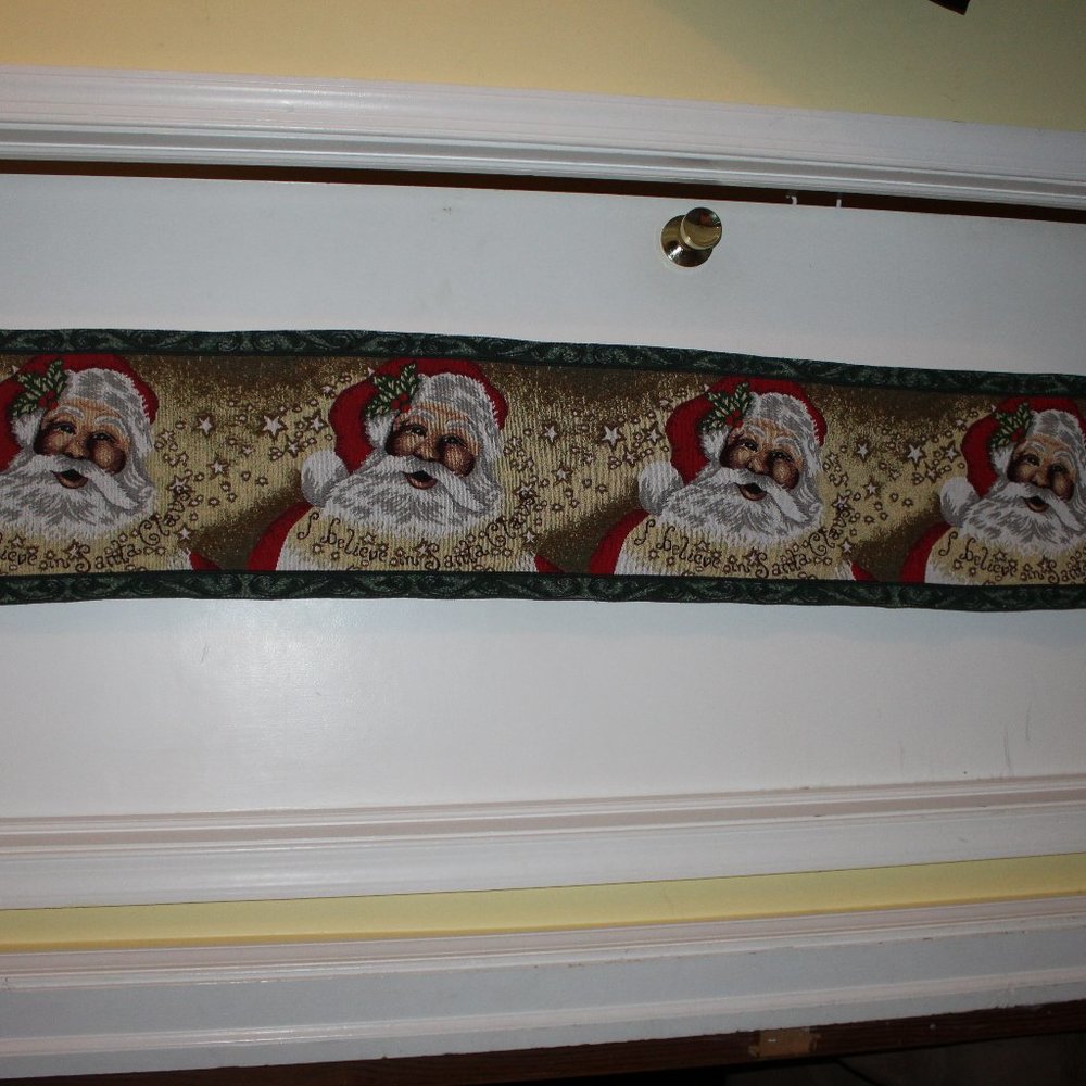 5' Believe in Santa Claus Table Runner